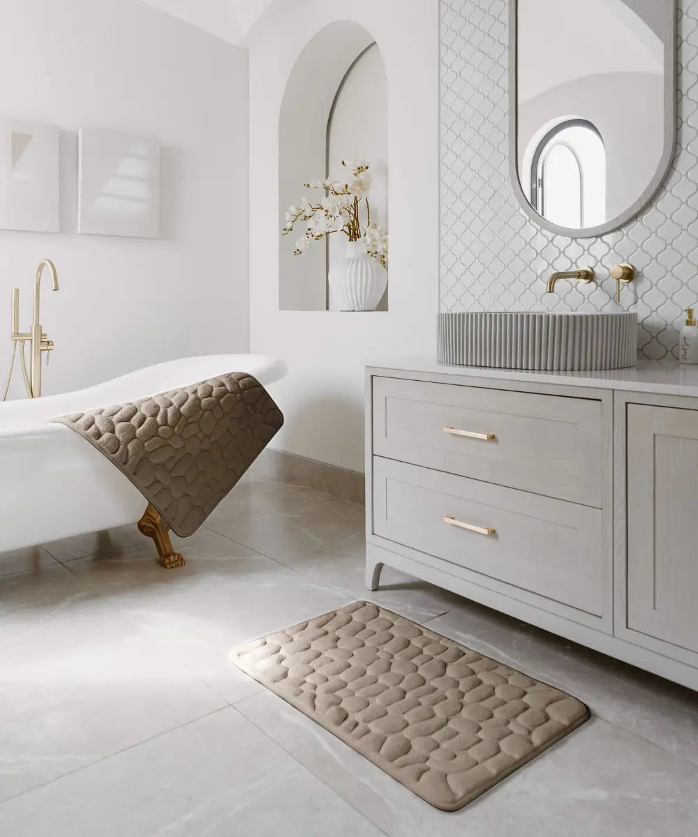 Tappetino da bagno massaggiante e antiscivolo per un comfort totale
