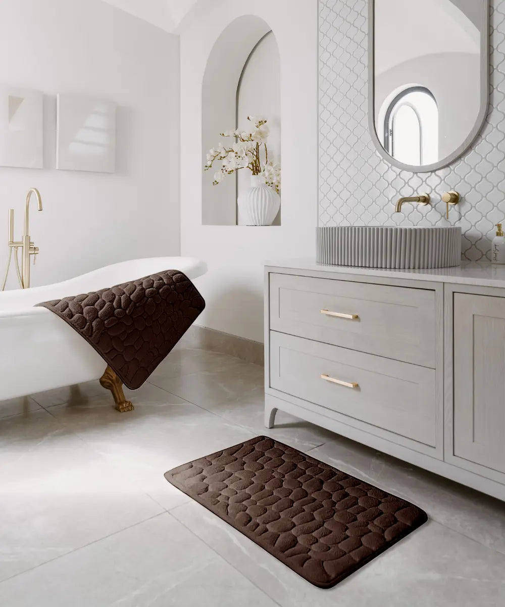 Tappetino da bagno massaggiante e antiscivolo per un comfort totale