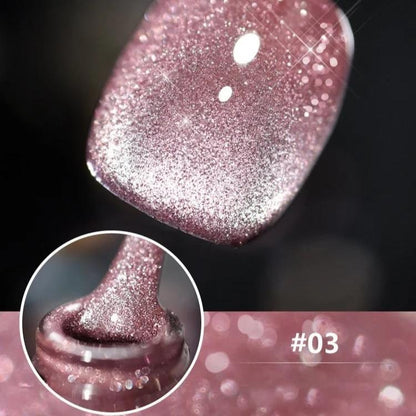 طقم طلاء الأظافر ليزر دايموند: لمعان مكثف وبريق ساحر 