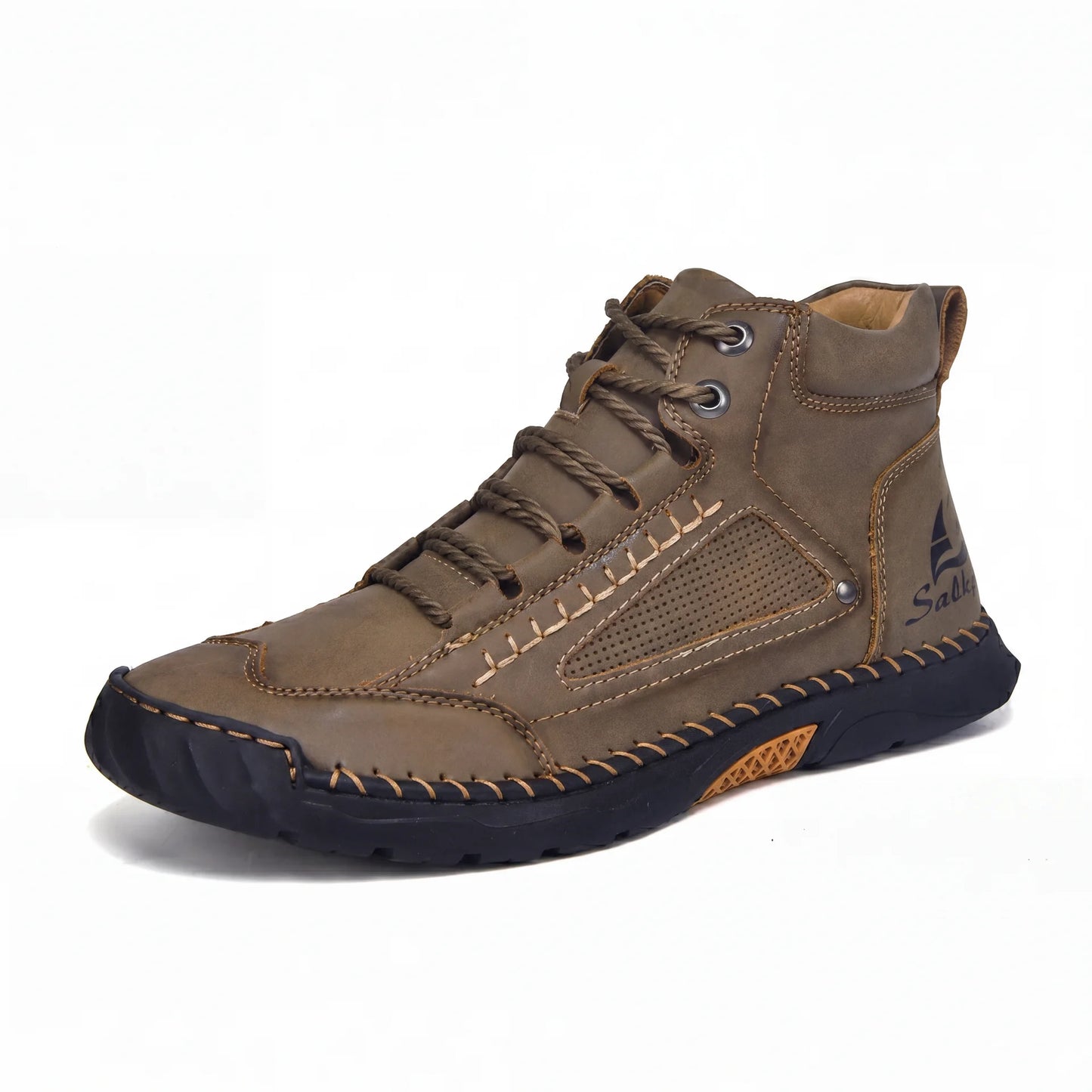 VogSalkin 2.0 - Bottes Barefoot tout-terrain à semelle vulcanisée et cuir vegan imperméable