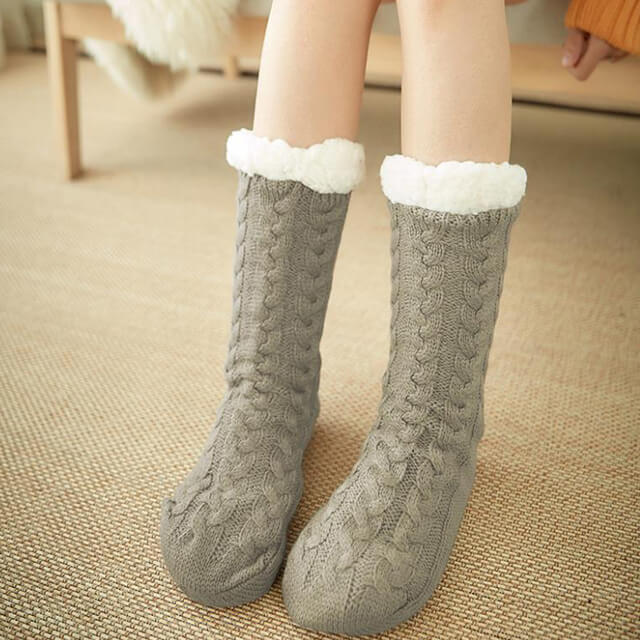 Zapatillas acogedoras forradas de sherpa para un confort máximo 
